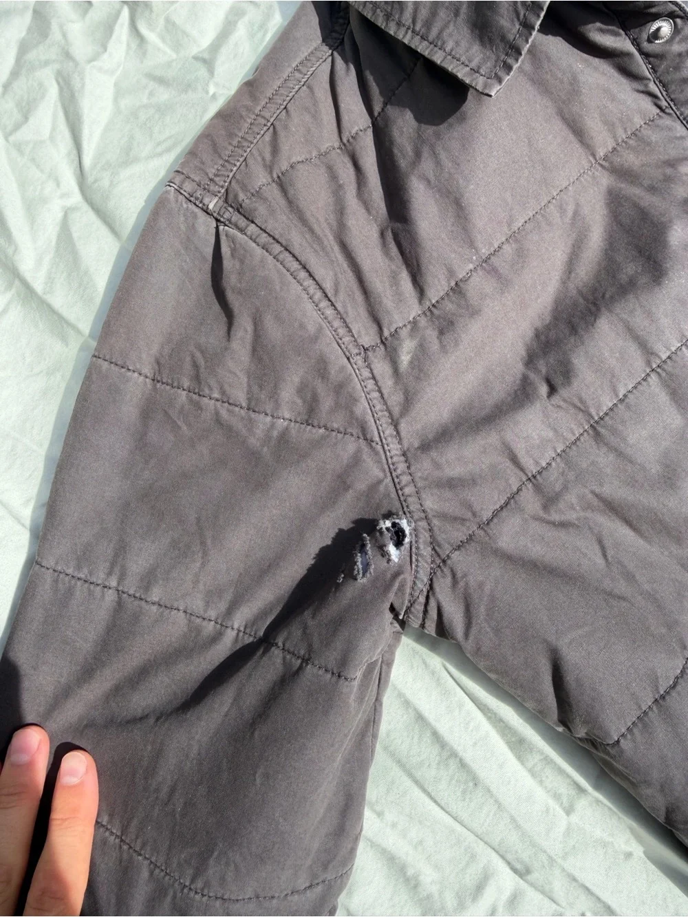 Brixton Black Quilted Lightweight Shirt Jacket